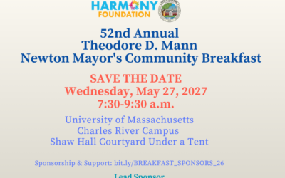 We can’t wait to see you at the 52nd  Annual Mayor’s Community Breakfast Wed., May 27, 2026